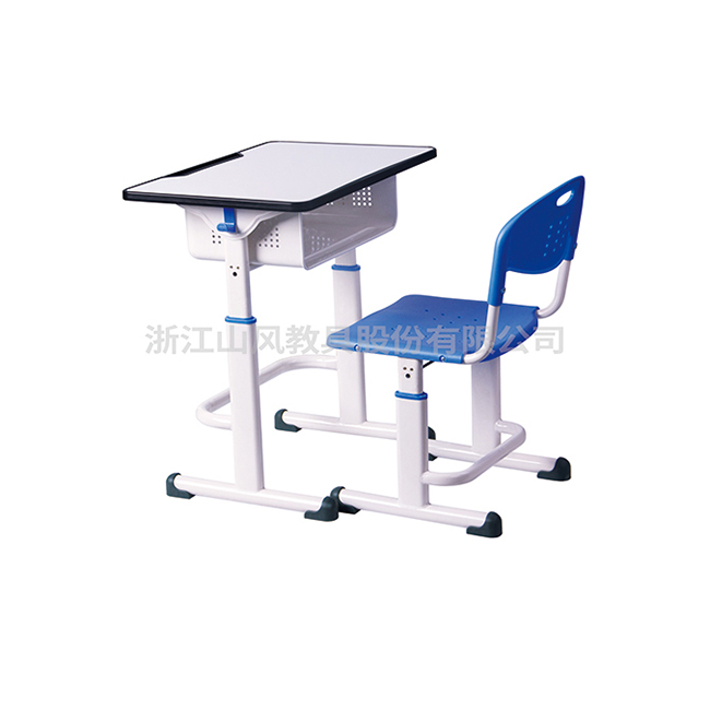 手摇式调节升降塑钢课桌椅-SF-A9004