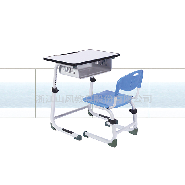 C型旋钮式调节升降课桌椅-SF-A9014