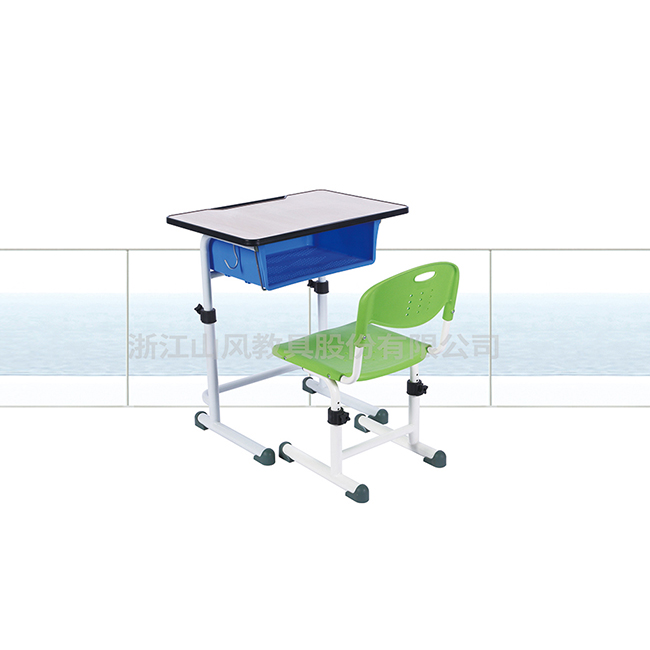 旋钮式升降调节课桌椅-SF-A9017