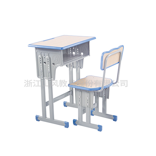 单人单层双柱课桌椅 -SF-A9041