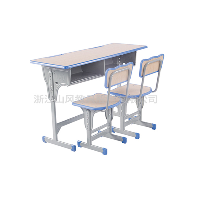 双人单层单柱课桌椅 -SF-A9063